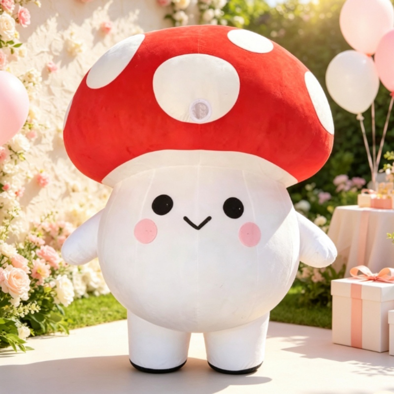 Event & Party Supply - Fantasia de Mascote de Cogumelo Inflável,