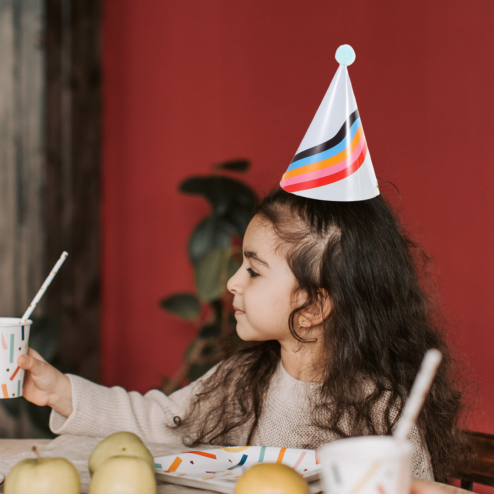 Party Hat Cone - 3 Peças de Chapéus de Aniversário