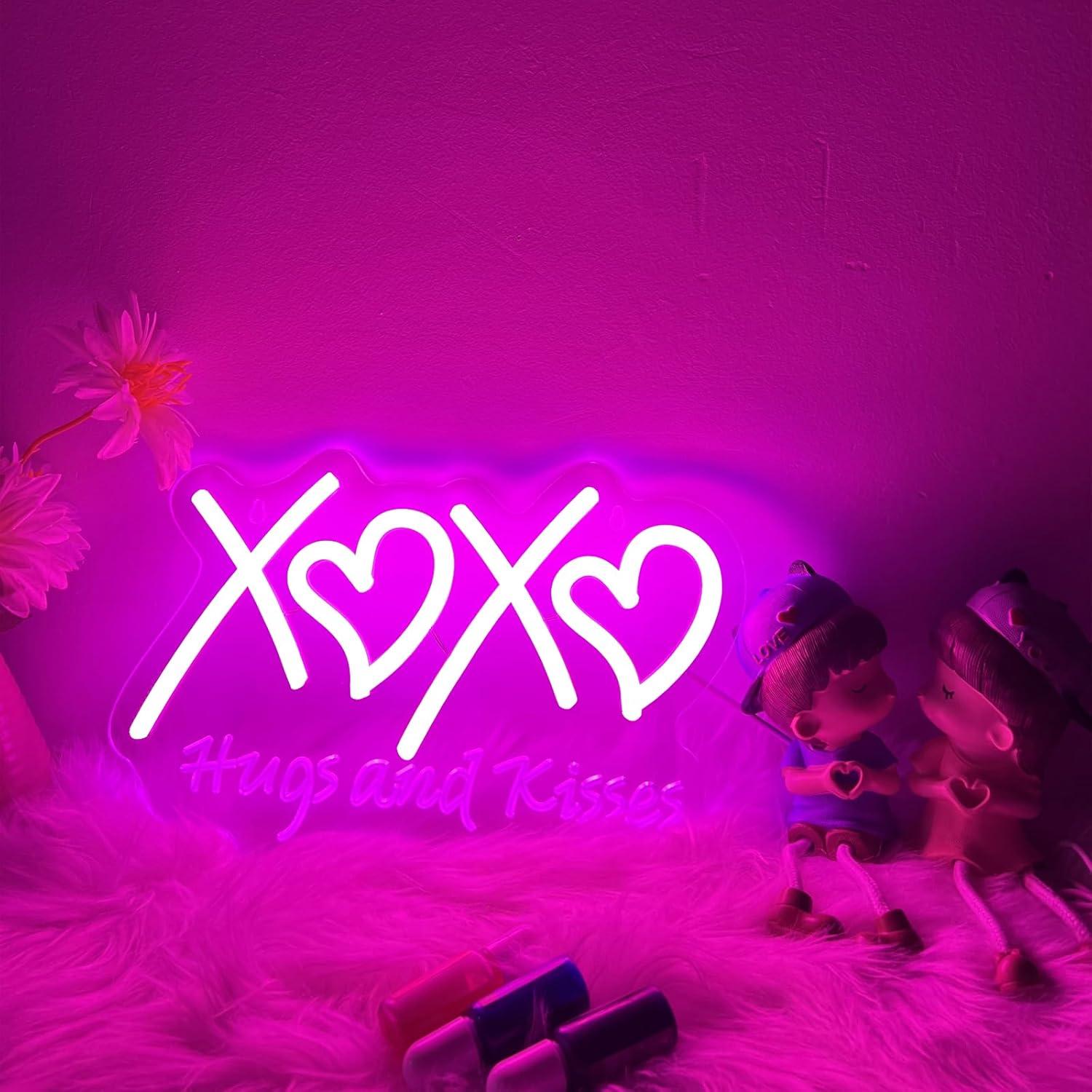 Letreiro de néon XOXO, com mot - Neon Sign Party avaliação e preço