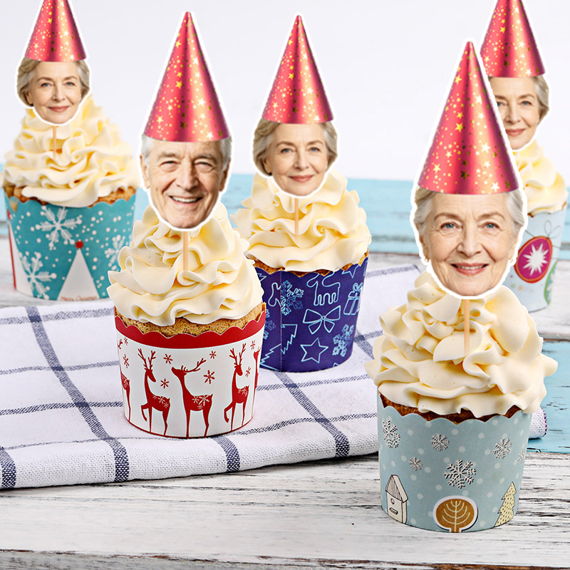 12/24 unidades de toppers pers - Party Hat Cone avaliação e preço
